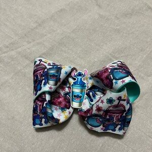 Colorful Kids Bow with Character Design